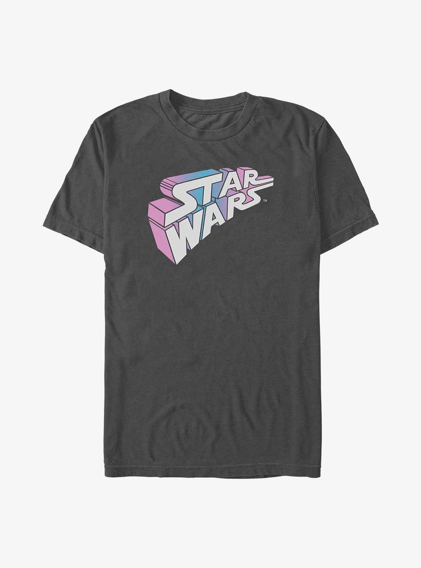 Star Wars Extended Logo T-Shirt, CHARCOAL, hi-res