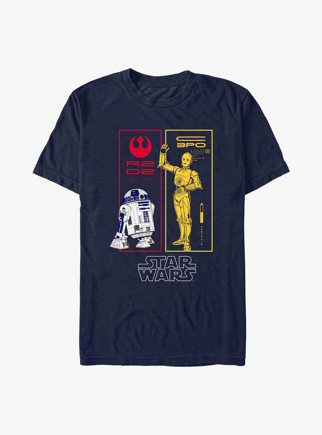 Star Wars The Droids R2-D2 and C-3PO T-Shirt, , hi-res