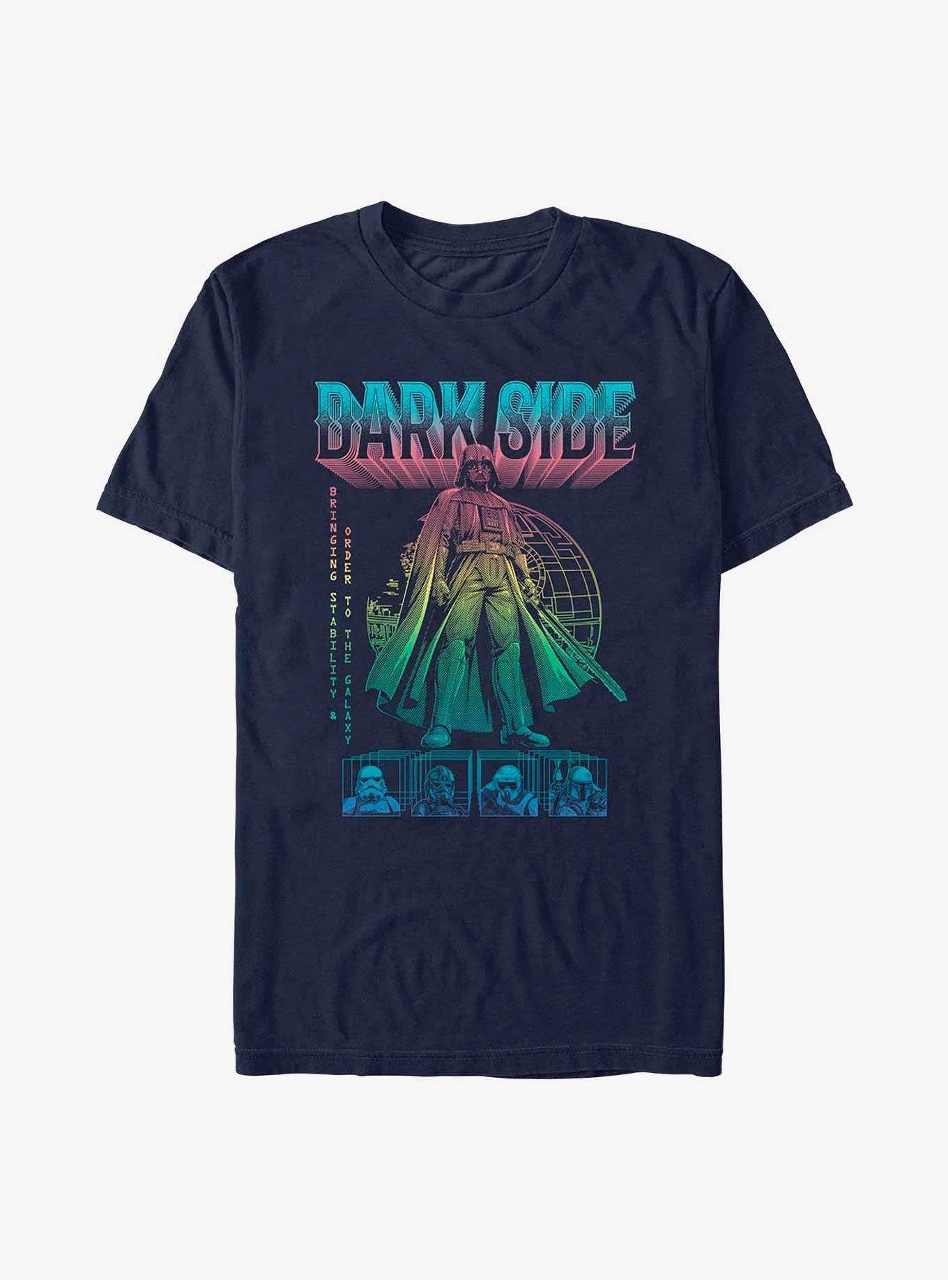 Star Wars Darth Vader Dark Side Poster T-Shirt, NAVY, hi-res