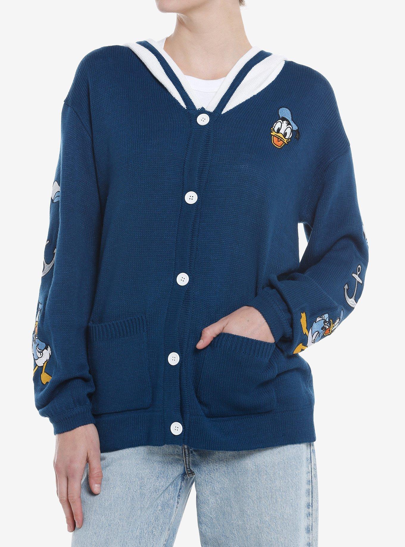 Disney Donald Duck Embroidered Cardigan, , hi-res