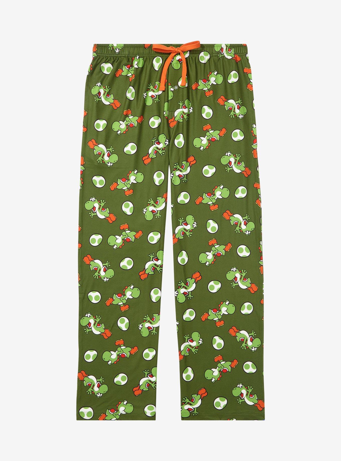 Nintendo Super Mario Bros. Yoshi Allover Print Sleep Pants, MULTI, hi-res