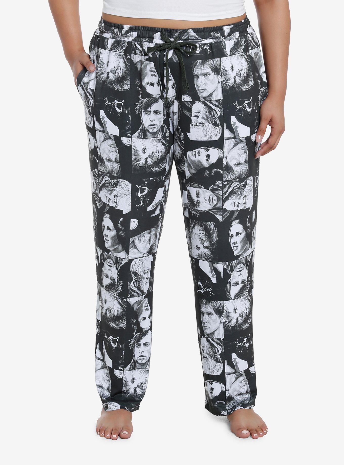 Star Wars Collage Pajama Pants Plus Size, , hi-res