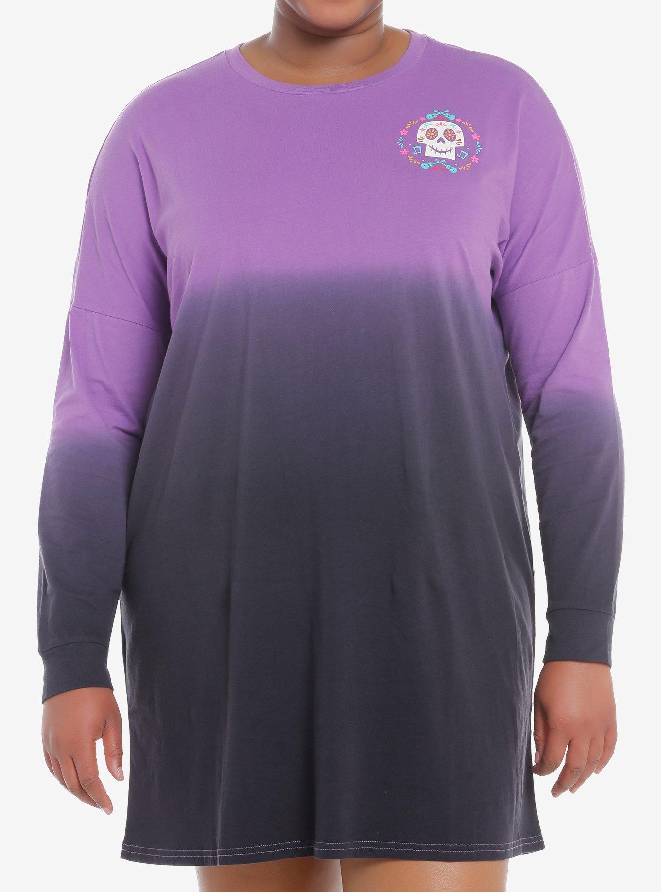 Disney Pixar Coco Remember Me Athletic Jersey Dress Plus Size, PURPLE  BLACK, hi-res