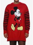 Disney Mickey Mouse Stripe Sweater Dress Plus Size, RED  BLACK, hi-res