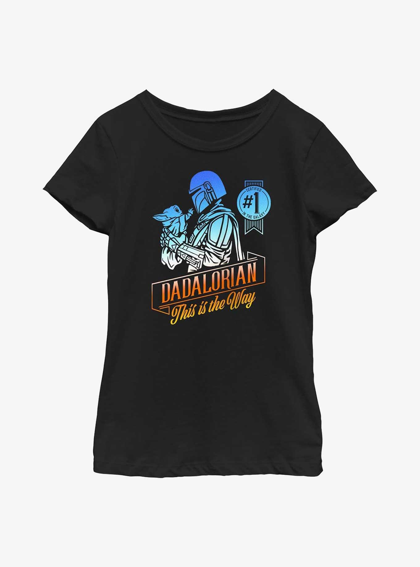 Star Wars The Mandalorian Certified Dadalorian Youth Girls T-Shirt, , hi-res