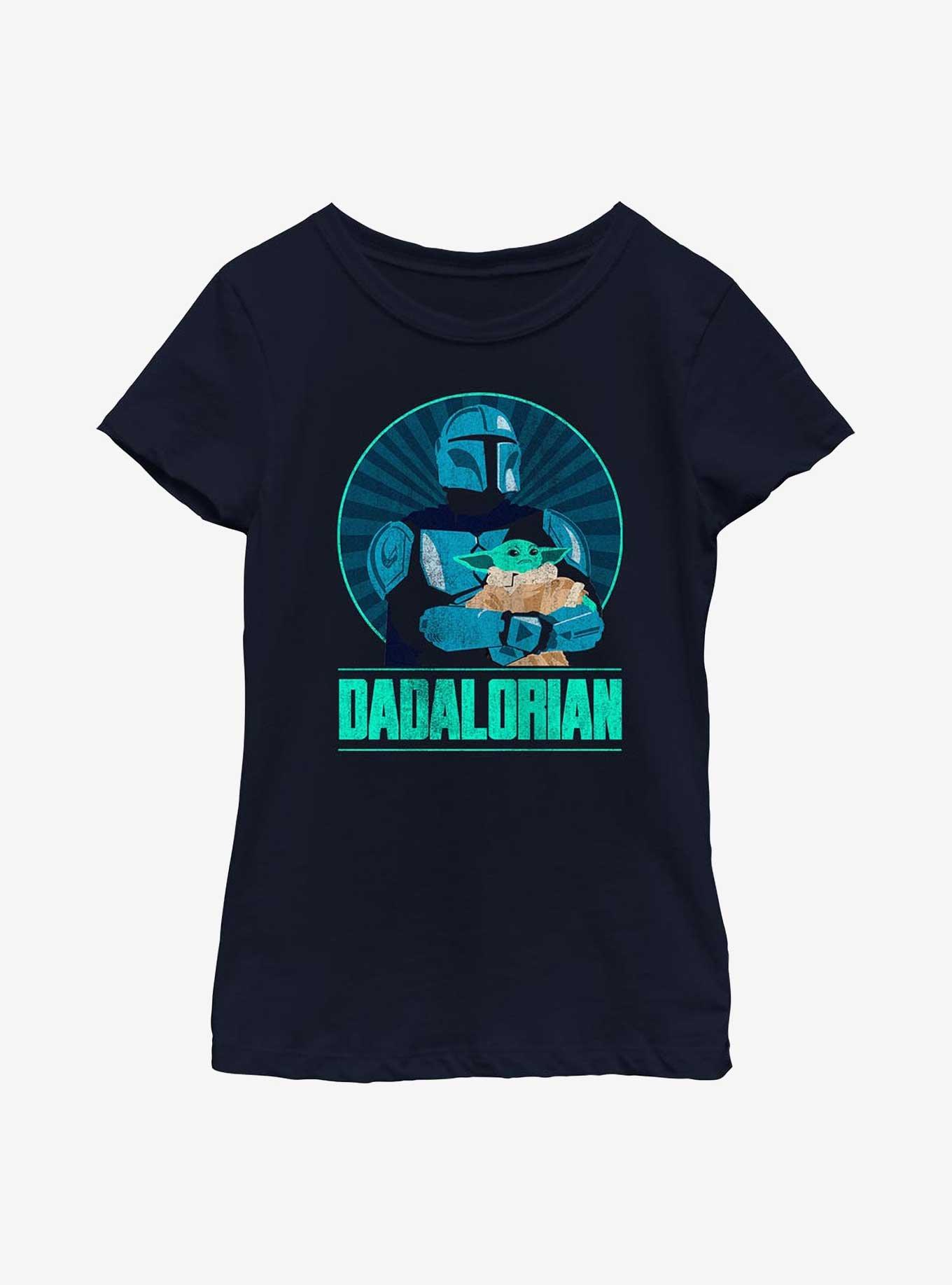 Star Wars The Mandalorian Dadalorian Father and Son Portrait Youth Girls T-Shirt, , hi-res