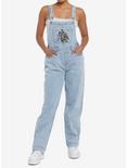 Looney Tunes Embroidered Overalls, LIGHT WASH, hi-res