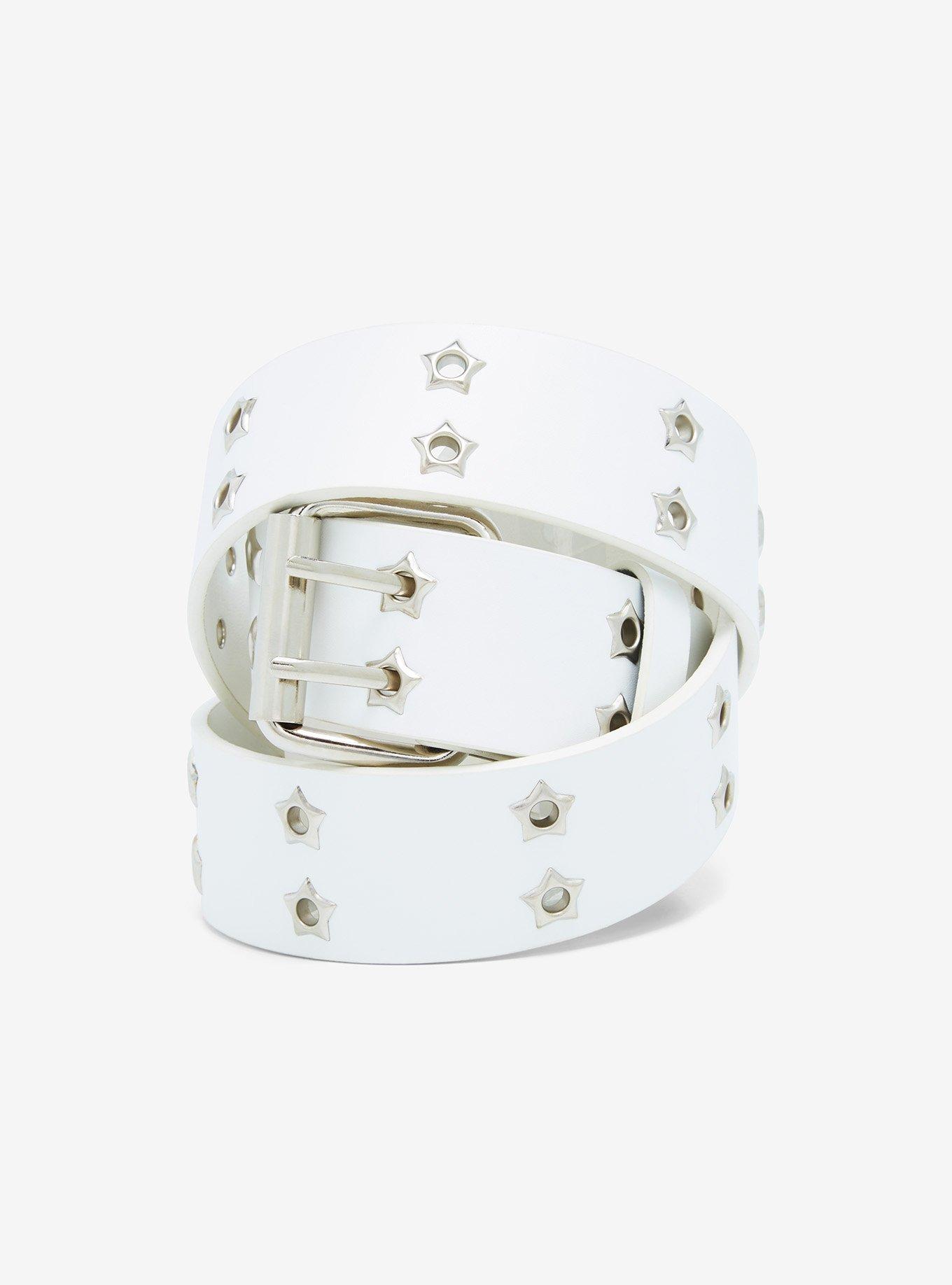 White Star Grommet Belt | Hot Topic