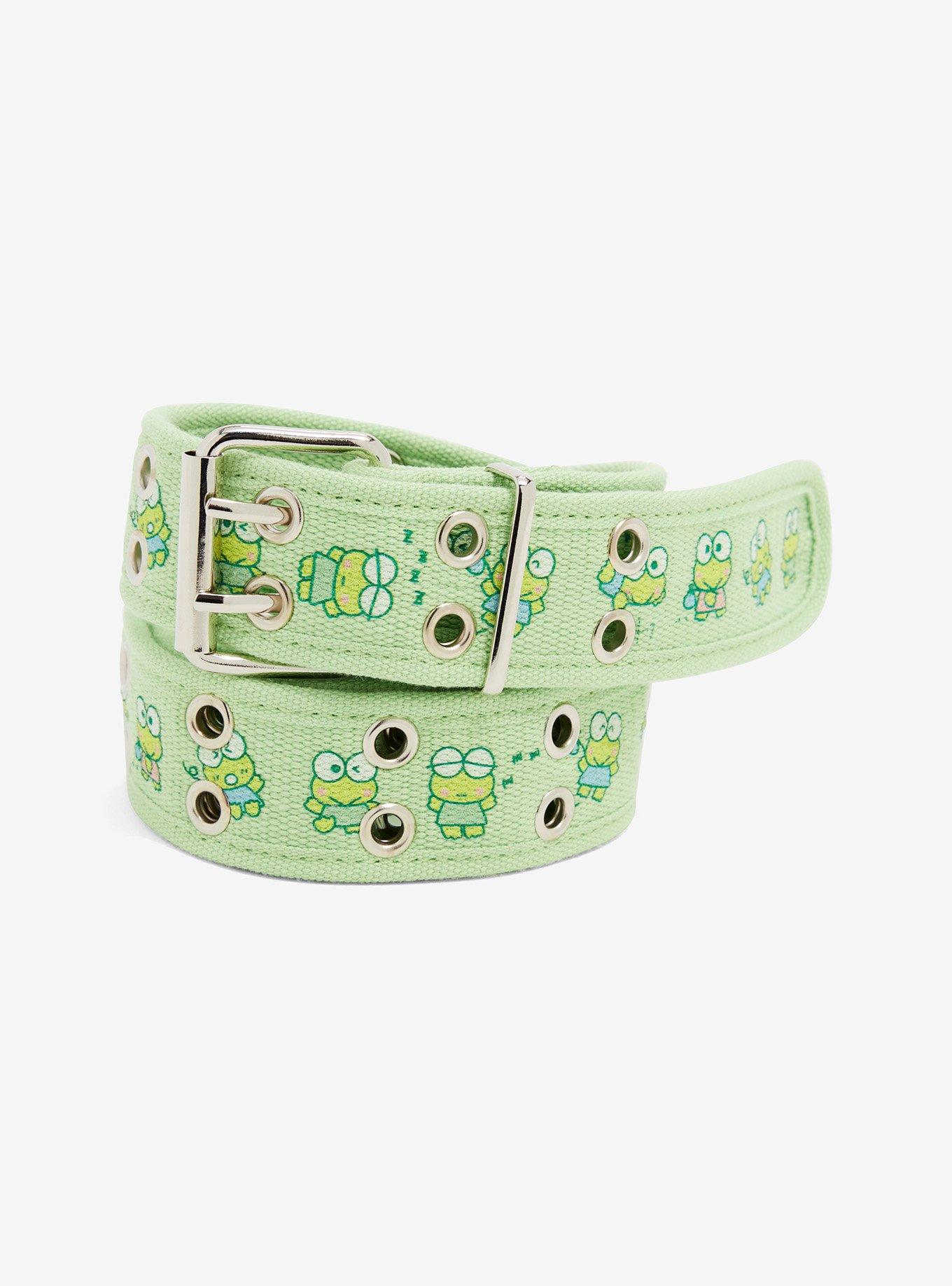 Keroppi Two Row Grommet Belt, MULTI, hi-res