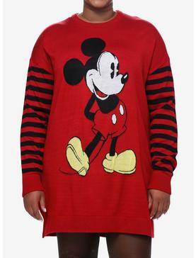 Disney Mickey Mouse Stripe Sweater Dress Plus Size, , hi-res