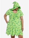 The Nightmare Before Christmas Oogie Boogie Hooded Dress Plus Size, MULTI, hi-res
