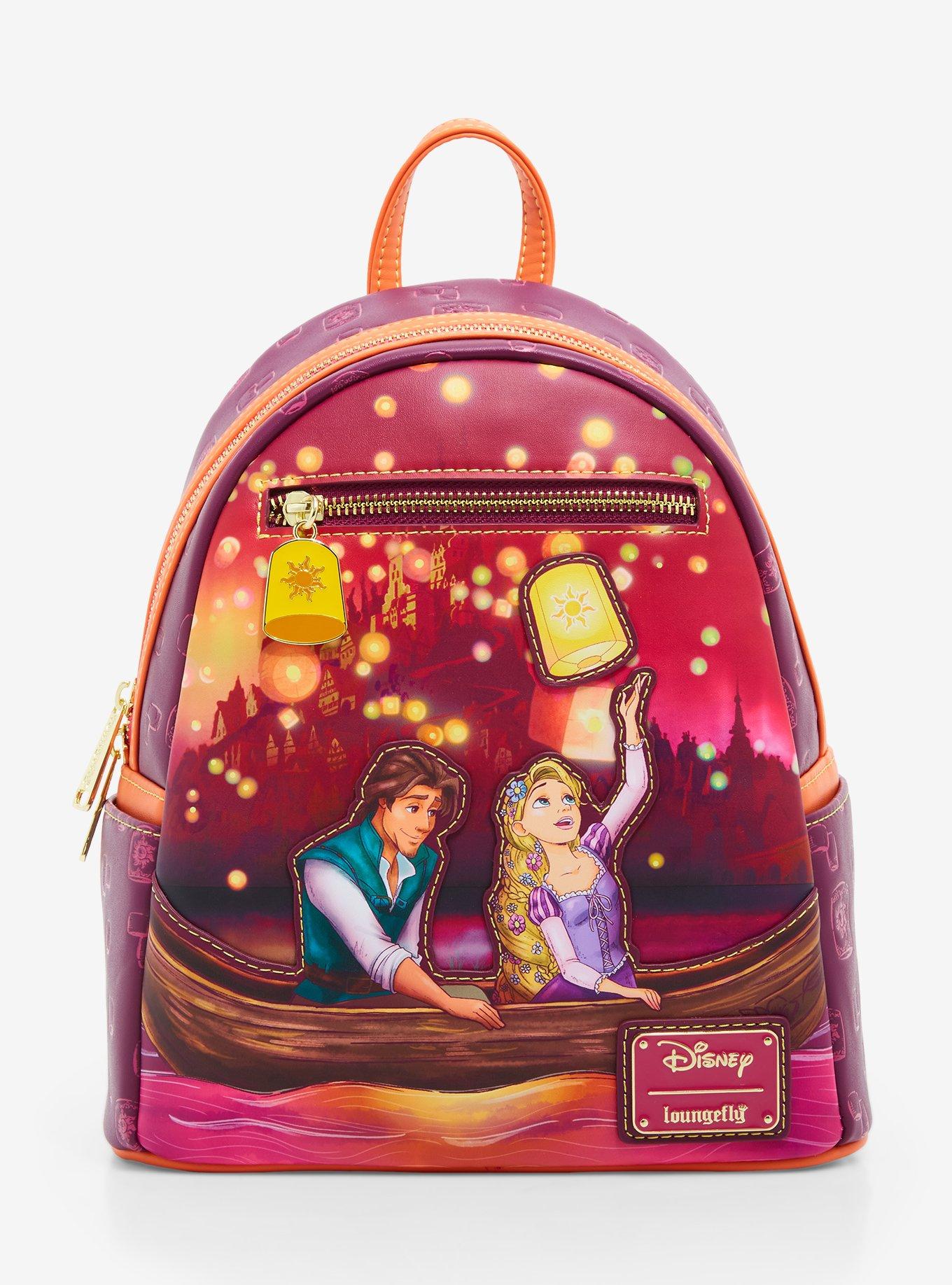 Loungefly Women's Disney Pink Tinkerbell Glow in The Dark Allover Print Backpack