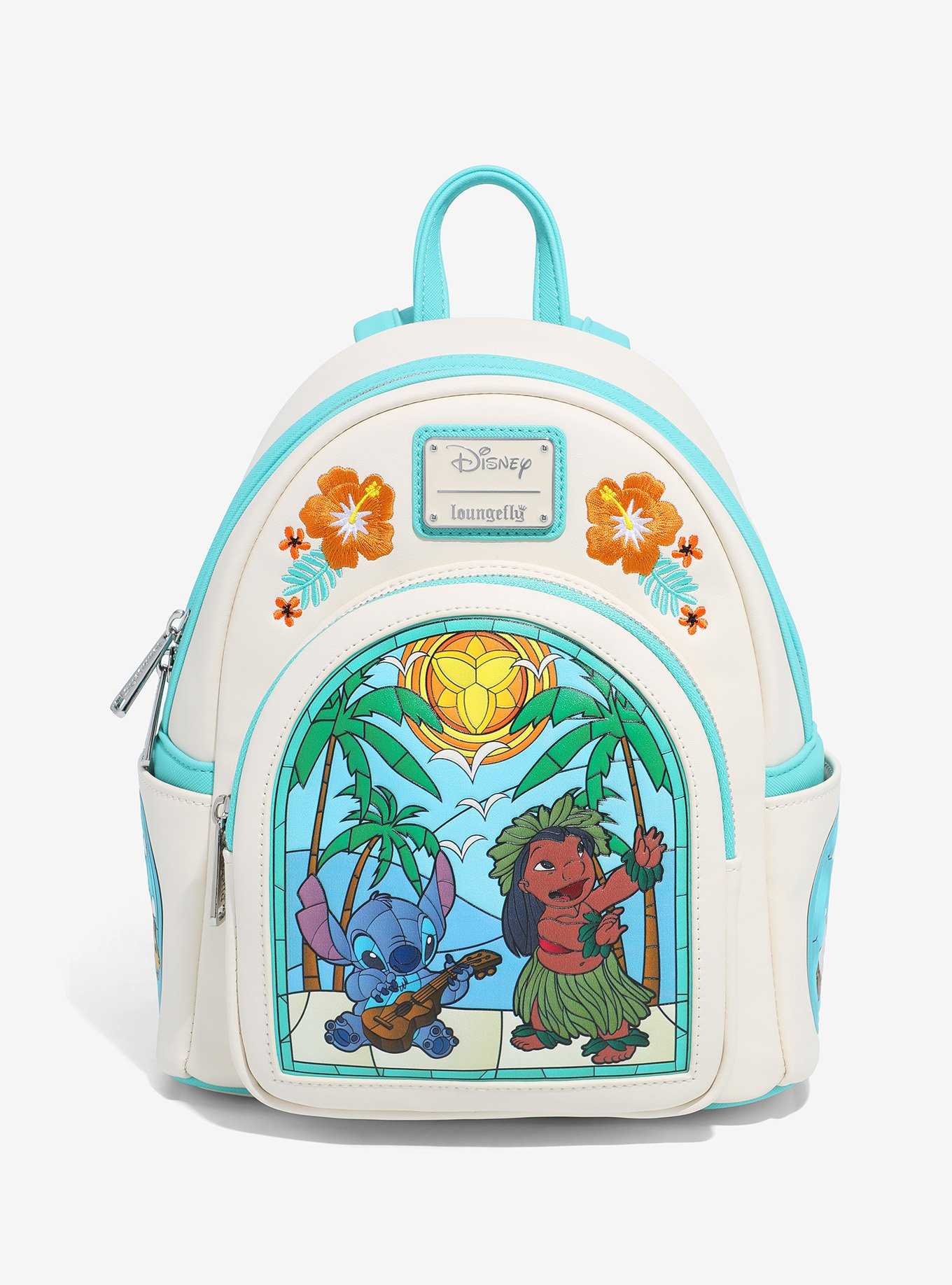 Loungefly Disney Lilo & Stitch Stained Glass Portrait Mini Backpack - BoxLunch Exclusive, , hi-res