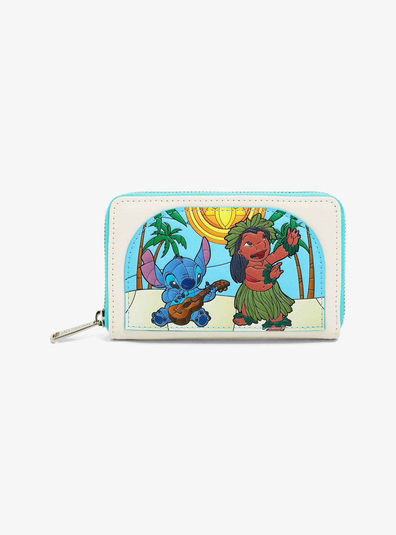 Loungefly Disney Lilo & Stitch Stained Glass Wallet - BoxLunch Exclusive, , hi-res