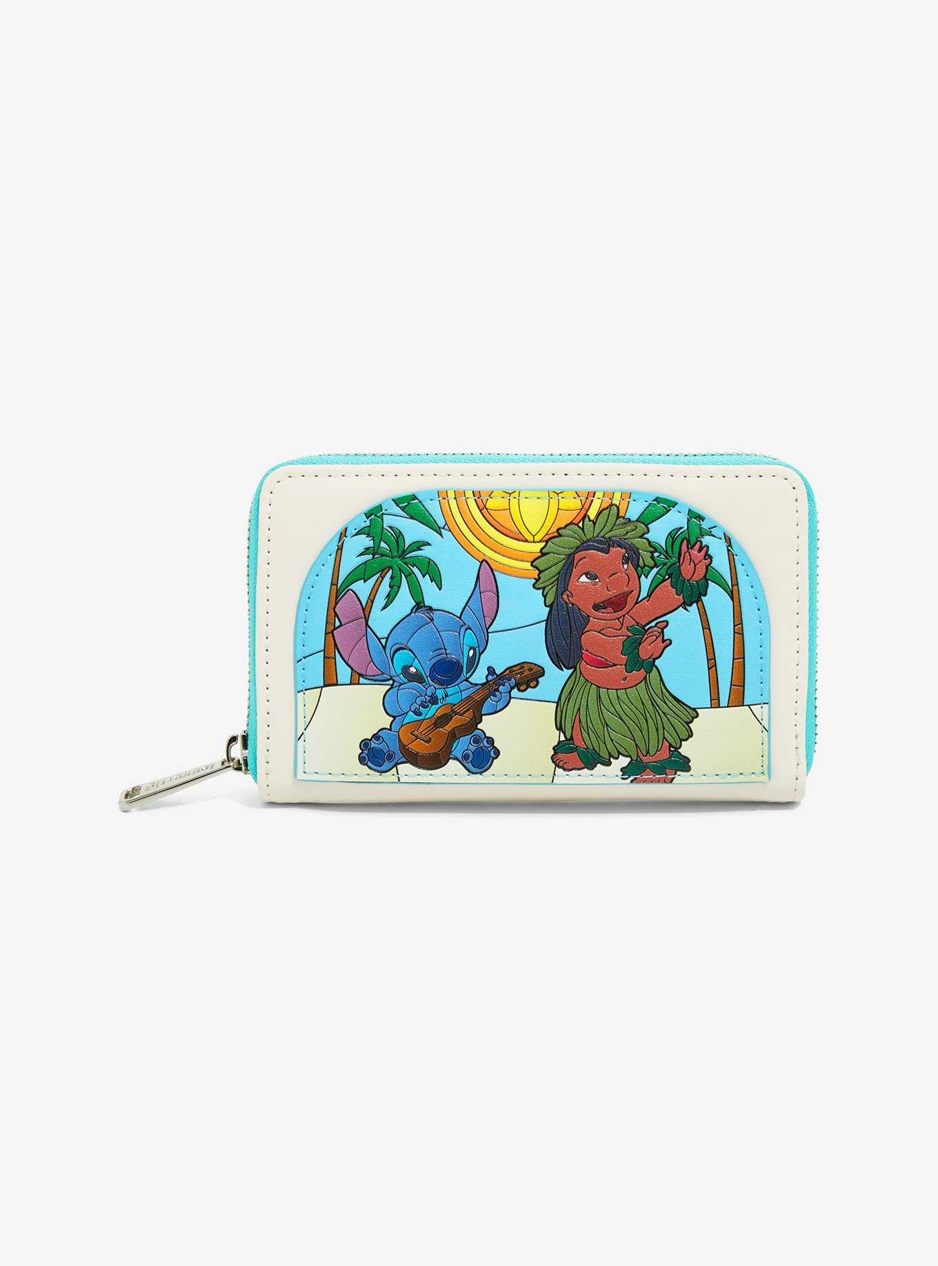 Loungefly Disney Lilo & Stitch Stained Glass Wallet - BoxLunch Exclusive, , hi-res