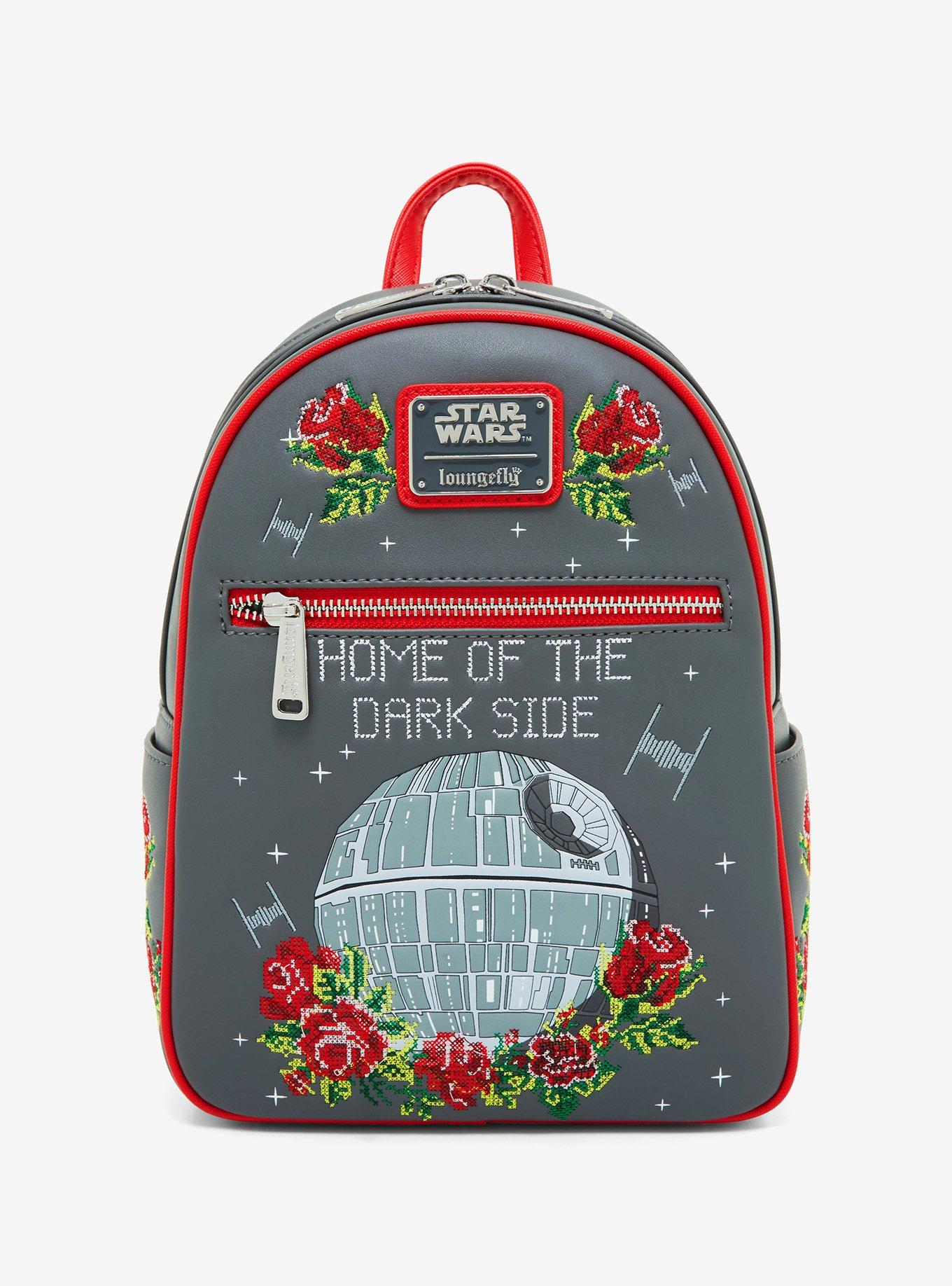 Loungefly Star Wars Death Star Cross Stitch Mini Backpack - BoxLunch Exclusive, , hi-res