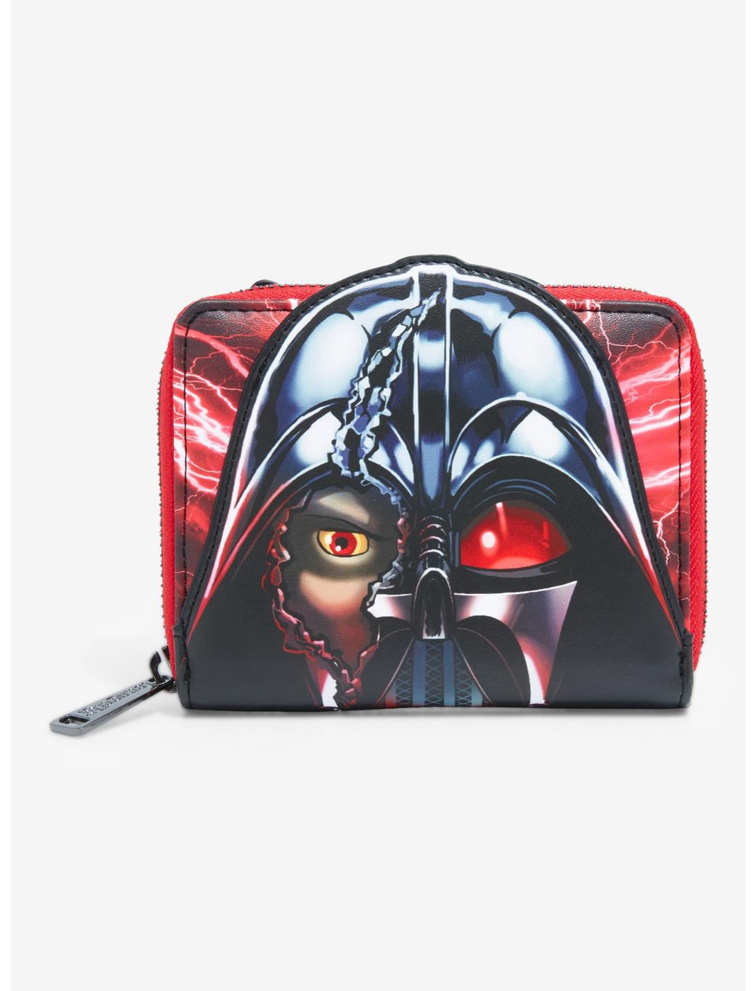 Loungefly Star Wars Darth Vader & Ahsoka Small Zip Wallet - BoxLunch Exclusive, , hi-res