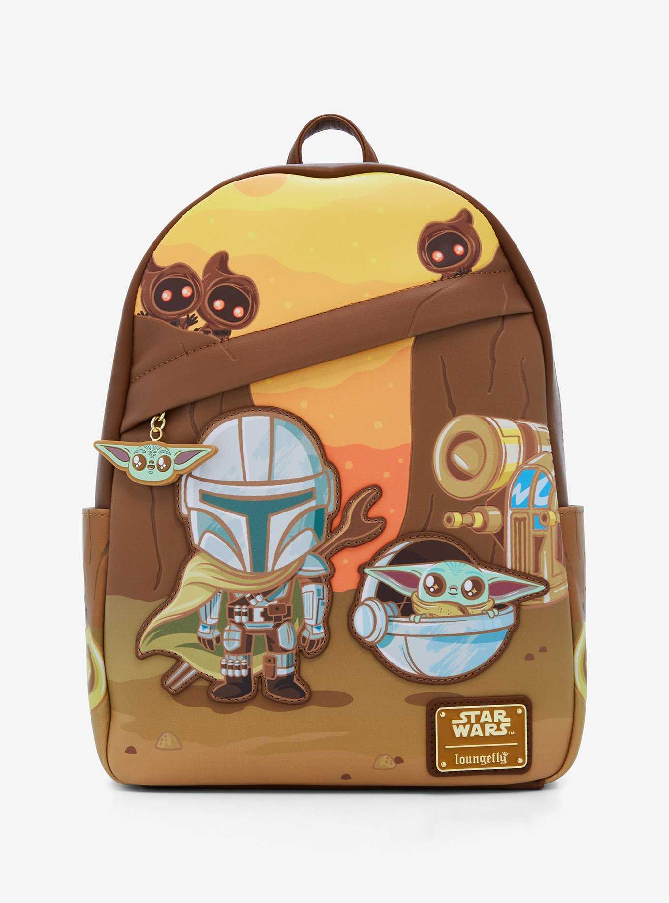 Disney Mini Backpack The Mandalorian Loungefly Baby Yoda New Gift
