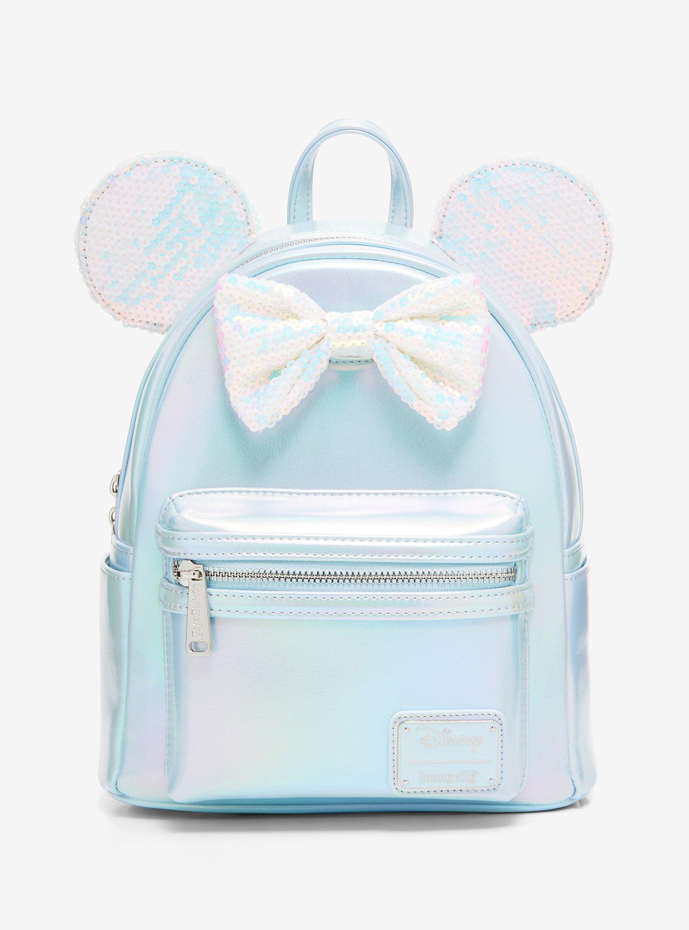 Loungefly Disney Minnie Mouse Sequin Bow Mini Backpack - BoxLunch