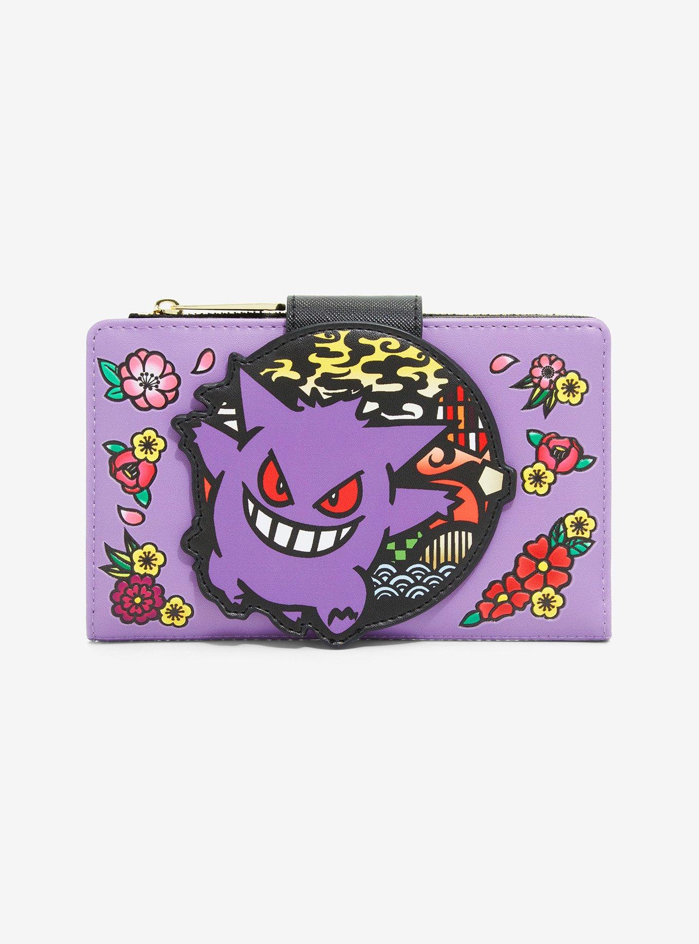 Loungefly Pokémon Gengar Floral Wallet - BoxLunch Exclusive, , hi-res