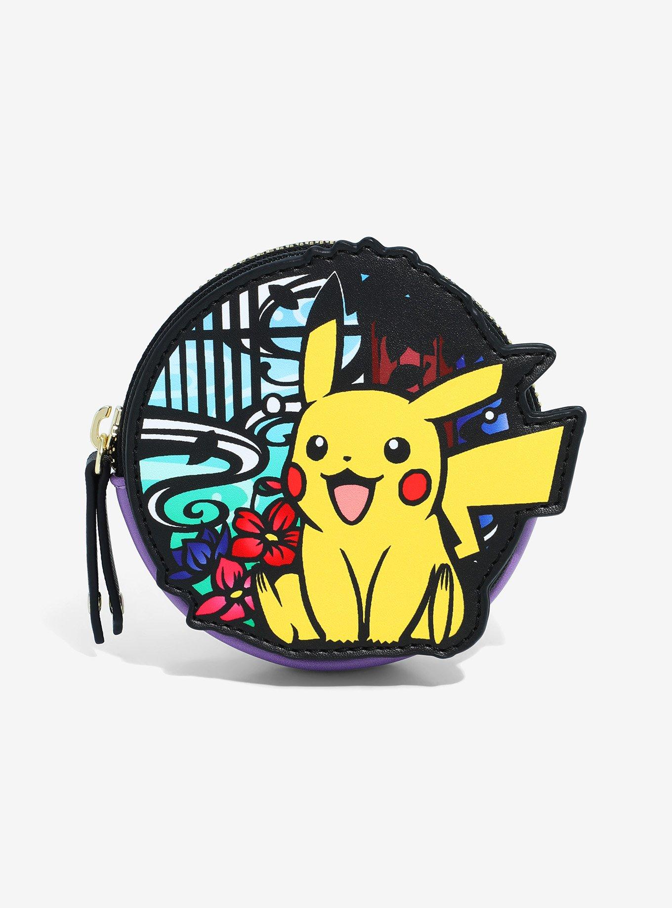 Loungefly Pok mon Pikachu Floral Coin Purse BoxLunch Exclusive