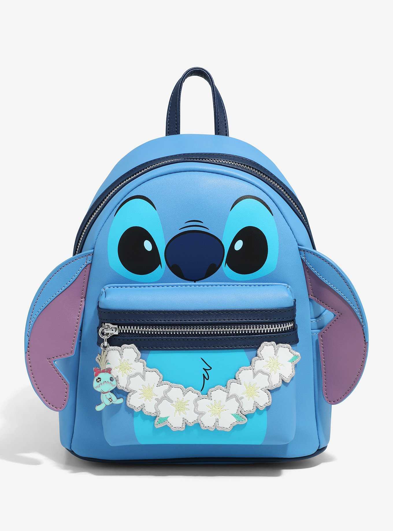 Loungefly Disney Lilo & Stitch Figural Stitch with Lei Mini Backpack - BoxLunch Exclusive, , hi-res