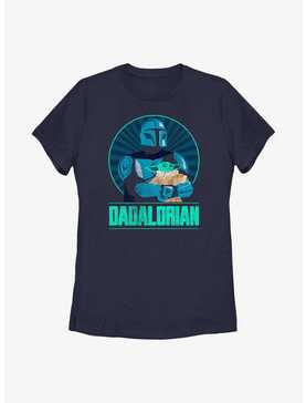 Star Wars The Mandalorian Dadalorian Father and Son Portrait Womens T-Shirt, , hi-res