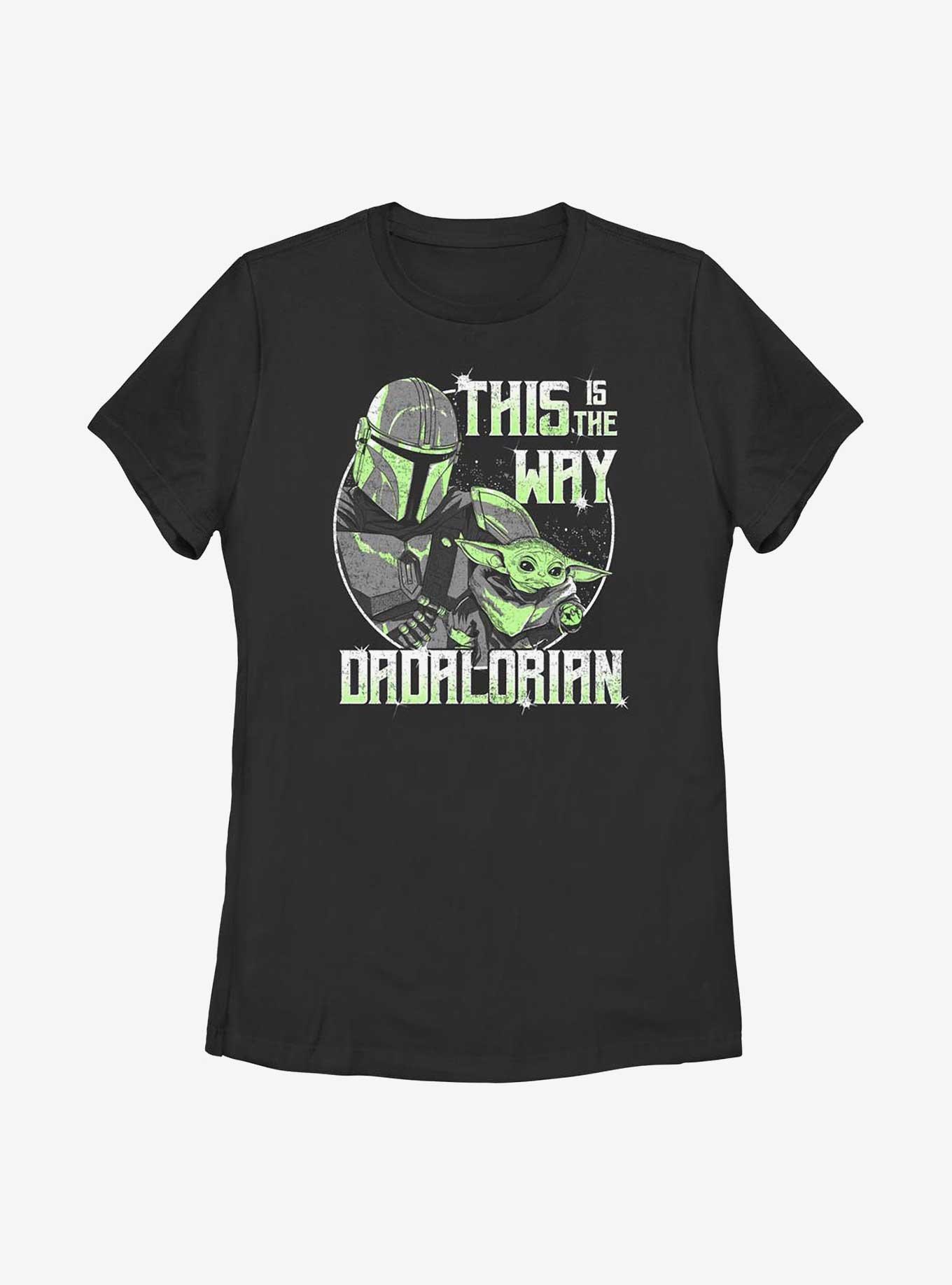 Star Wars The Mandalorian The Dadalorian Way Womens T-Shirt, BLACK, hi-res