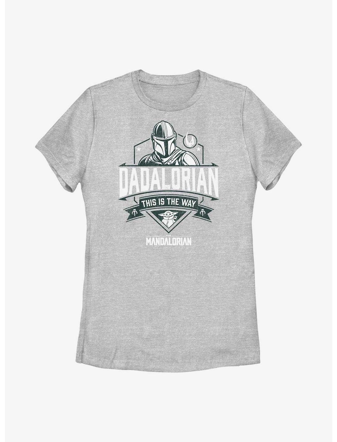 Star Wars The Mandalorian The Dadalorian Way Crest Womens T-Shirt, ATH HTR, hi-res