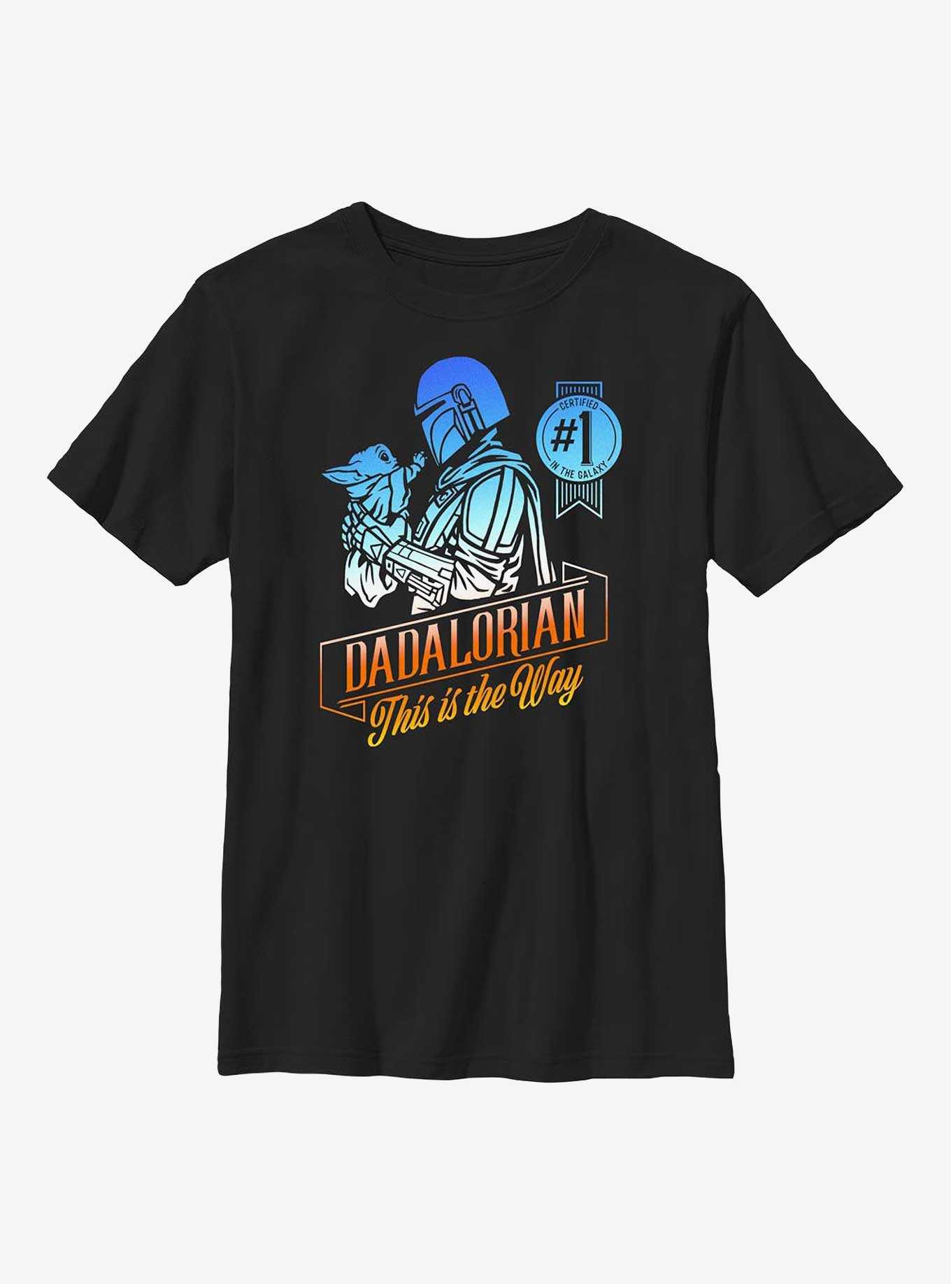 Star Wars The Mandalorian Certified Dadalorian Youth T-Shirt, , hi-res