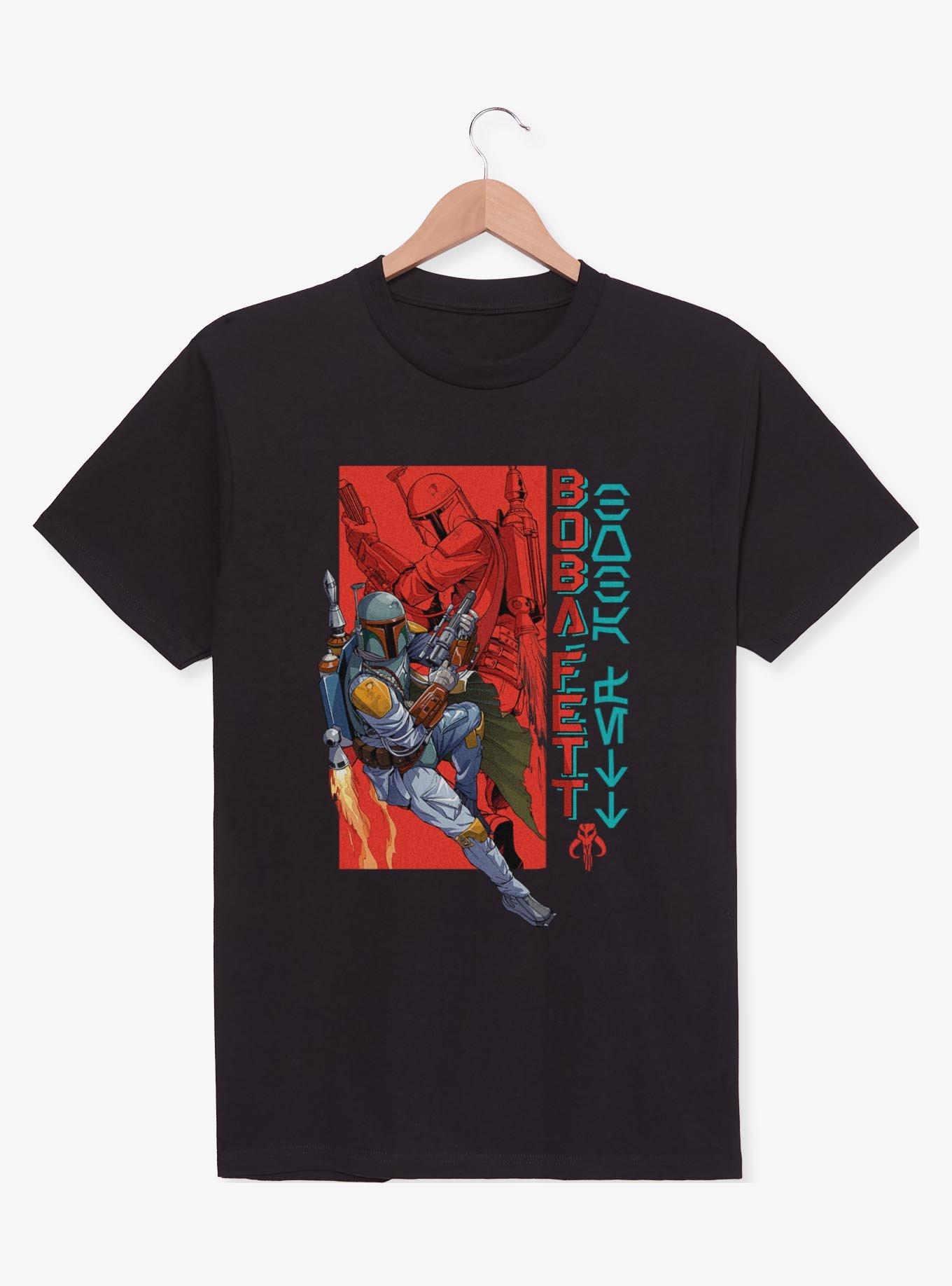 Star Wars Boba Fett In Action Poster T-Shirt