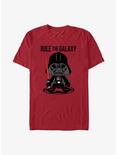 Star Wars Chibi Darth Vader Rule The Galaxy T-Shirt, CARDINAL, hi-res