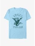 Star Wars Lucky You Are Yoda T-Shirt, LT BLUE, hi-res