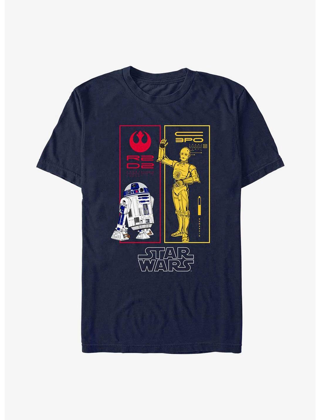 Star Wars The Droids R2-D2 and C-3PO T-Shirt, NAVY, hi-res