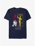 Star Wars The Droids R2-D2 and C-3PO T-Shirt, NAVY, hi-res