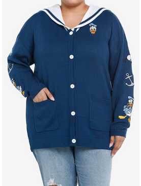 Disney Donald Duck Embroidered Girls Cardigan Plus Size, , hi-res