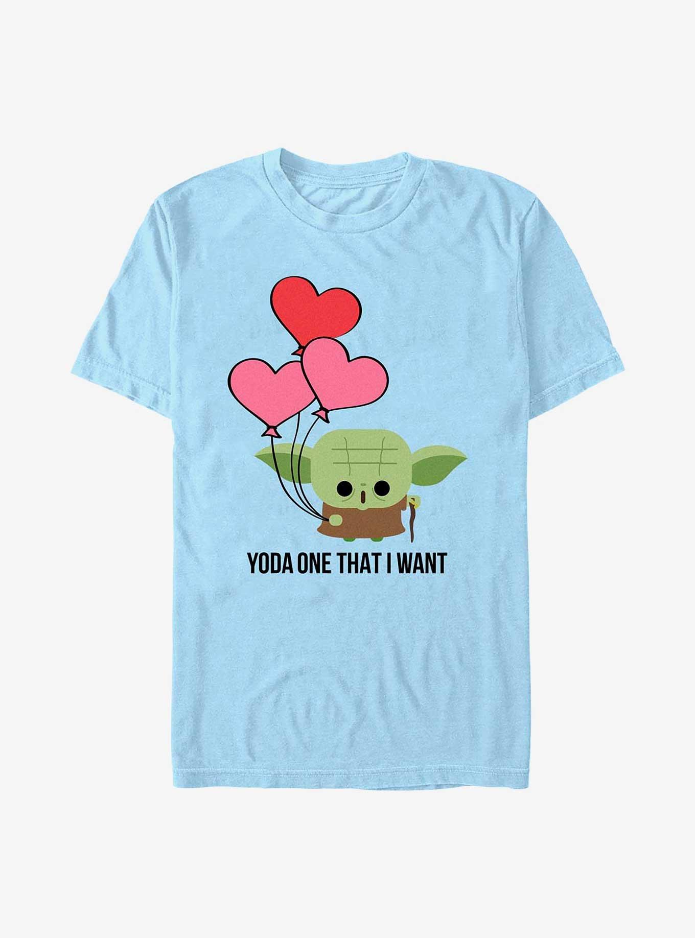 Star Wars Yoda One I Want T-Shirt, LT BLUE, hi-res