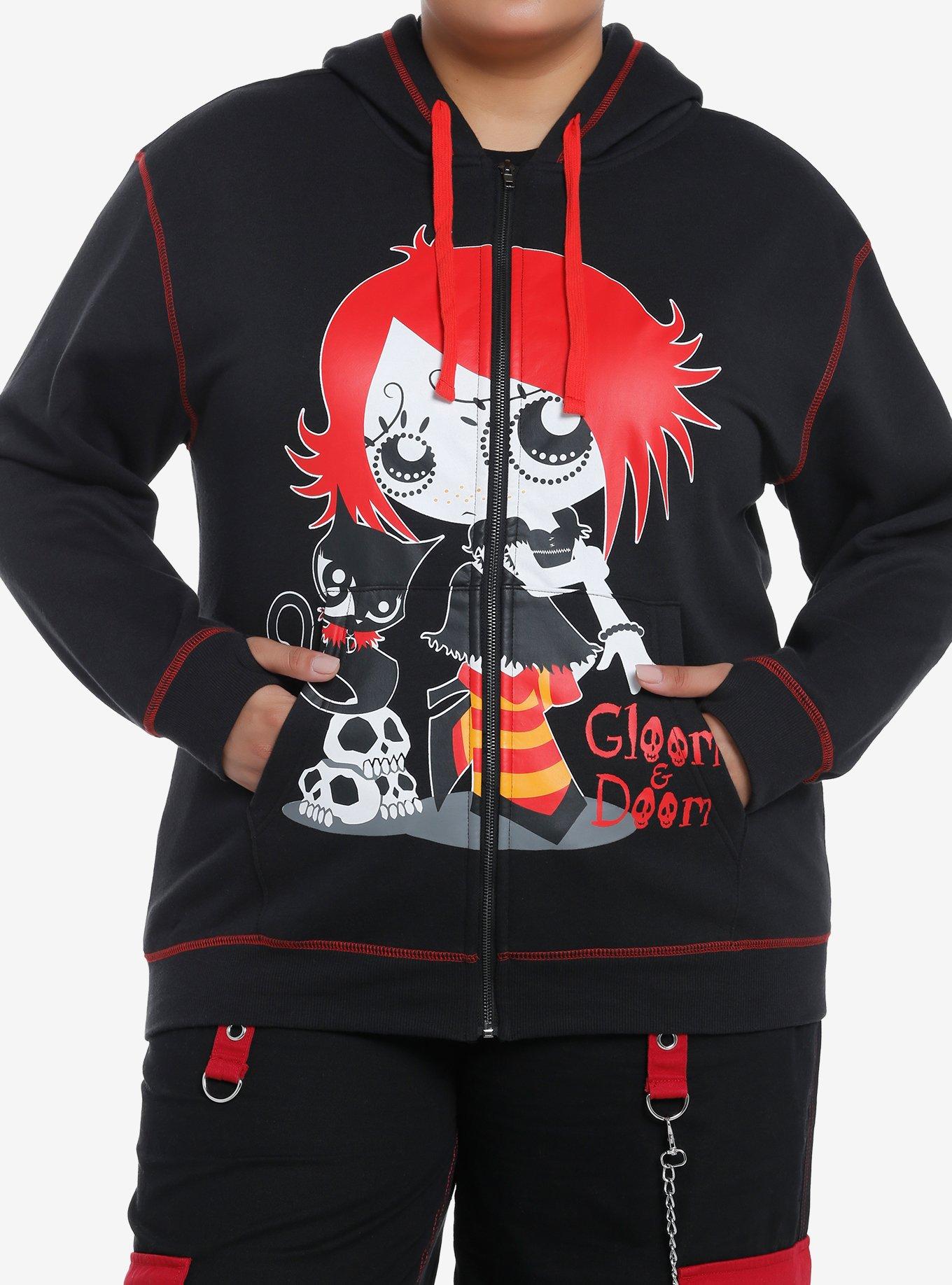 Ruby Gloom Gloom & Doom Girls Hoodie Plus Size, , hi-res