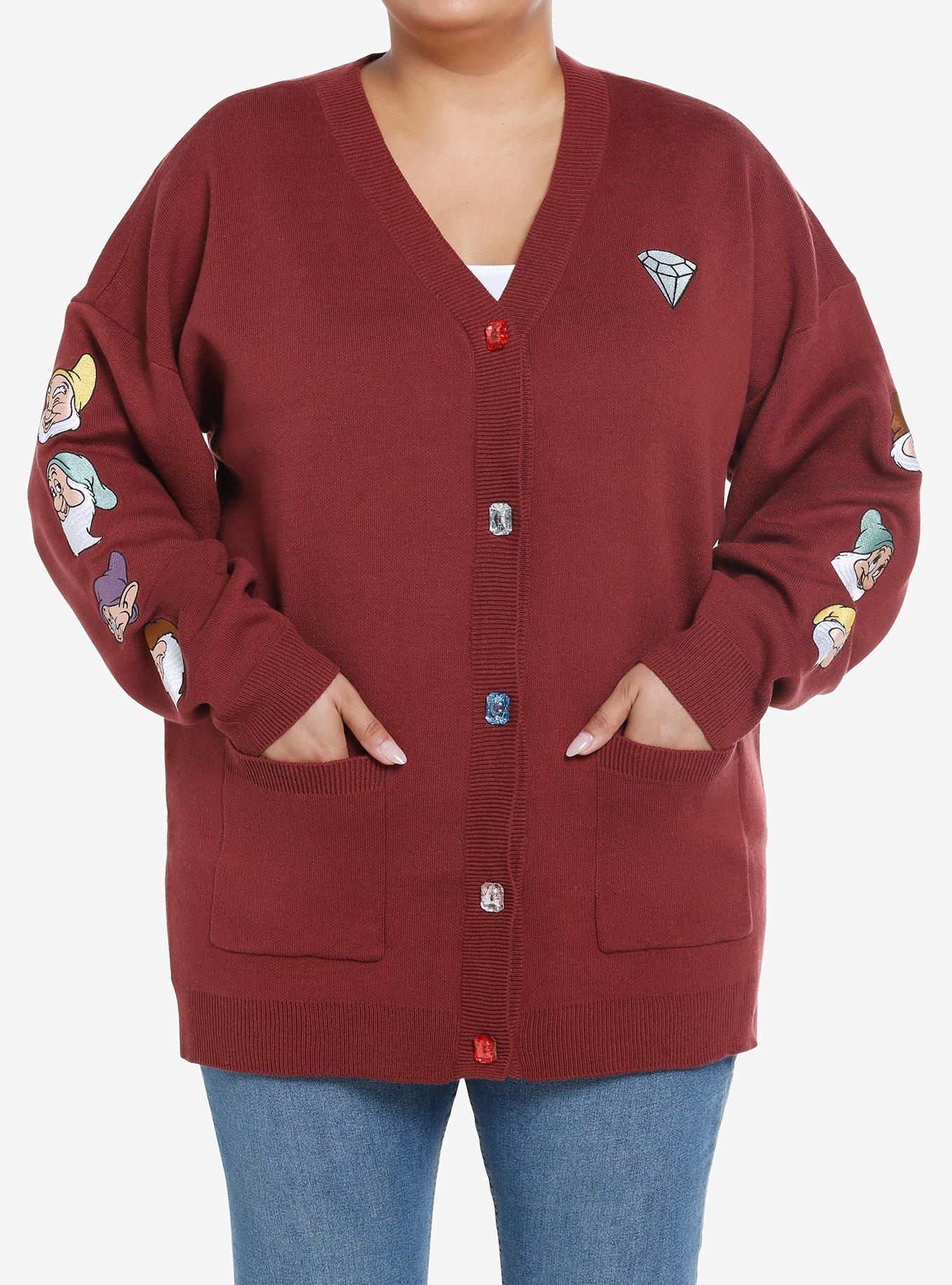 Disney Snow White And The Seven Dwarfs Gems Embroidered Girls Cardigan Plus Size, , hi-res