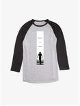 The Crow Believe In Angels Raglan T-Shirt, Ath Heather With Black, hi-res