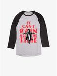 The Crow It Can't Rain All The Time Raglan T-Shirt, Ath Heather With Black, hi-res