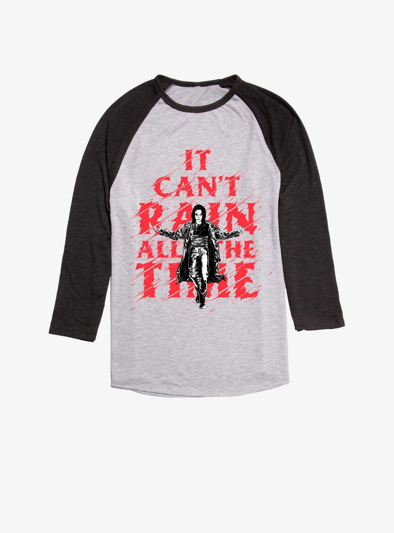 The Crow It Can't Rain All The Time Raglan T-Shirt, , hi-res