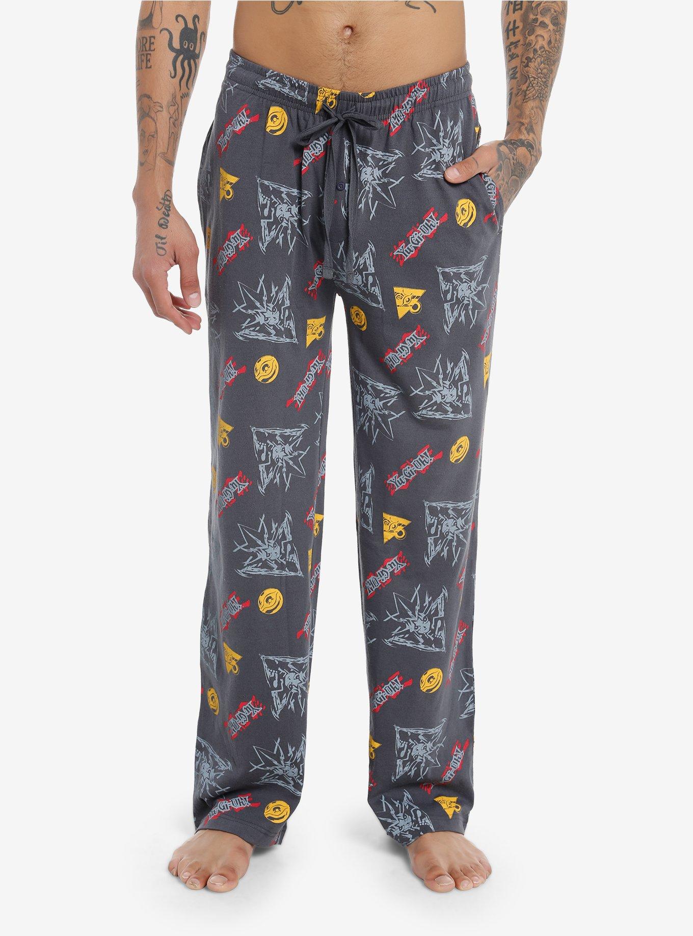 Yu-Gi-Oh! Yugi Millennium Pieces Pajama Pants, GREY, hi-res