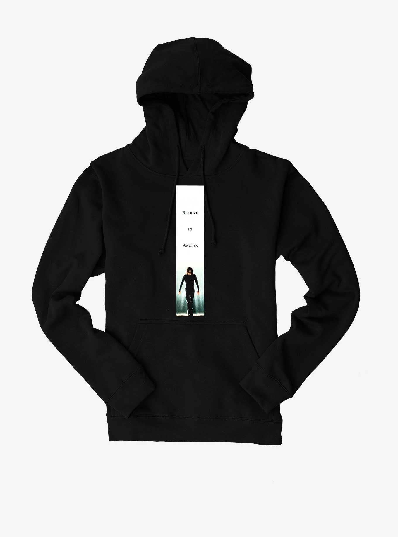 The Crow Belive In The Angels Hoodie, BLACK, hi-res