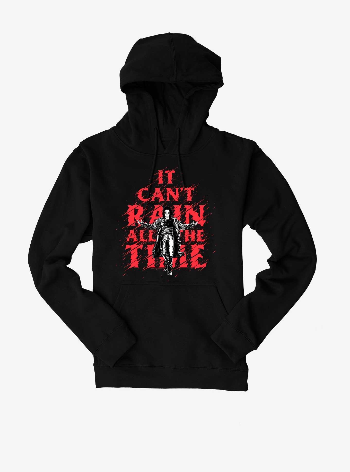 The Crow It Can't Rain All The Time Hoodie, BLACK, hi-res