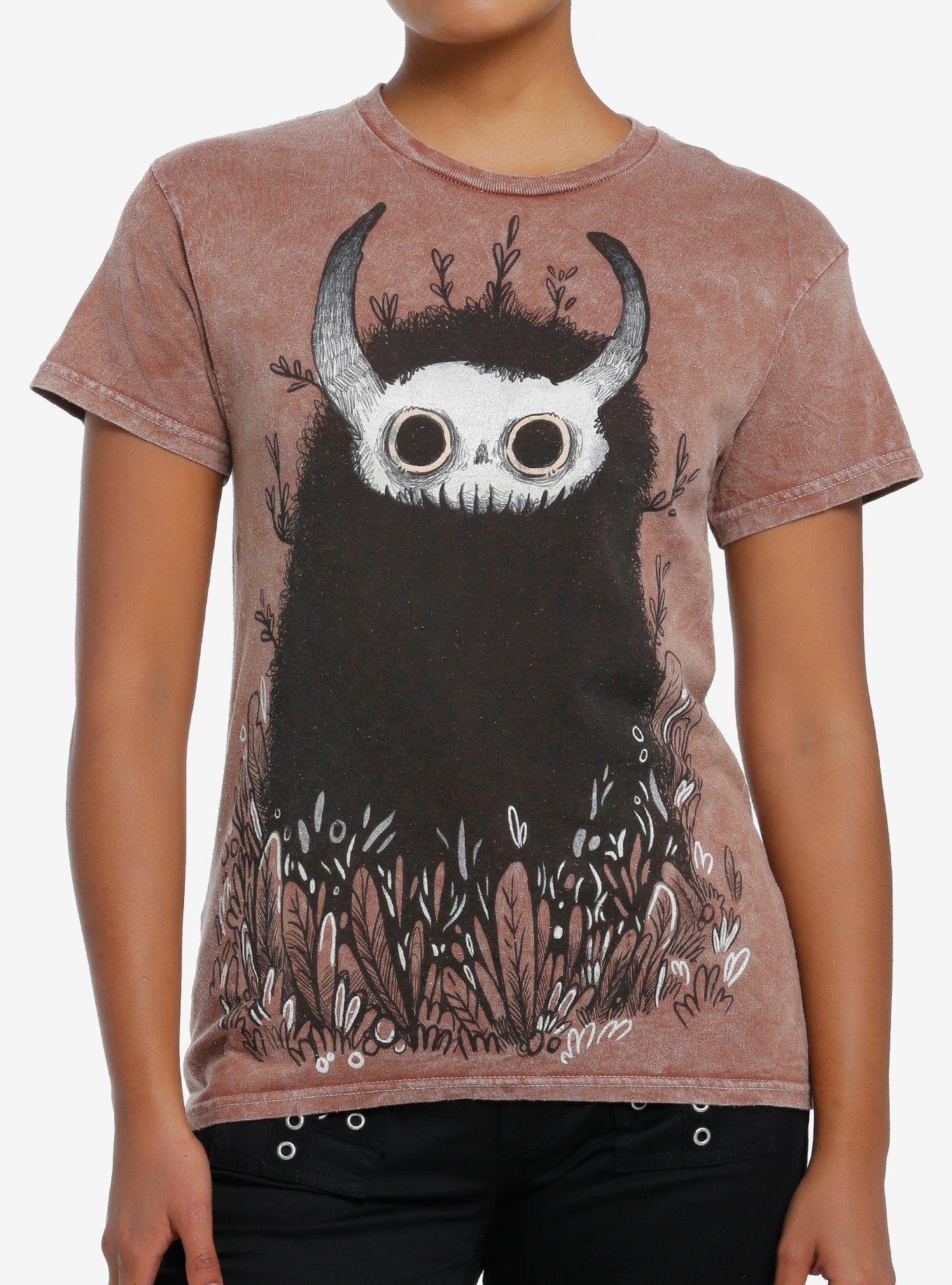 Guild Of Calamity Horned Forest Creature Jumbo Graphic Boyfriend Fit Girls T-Shirt, MULTI, hi-res