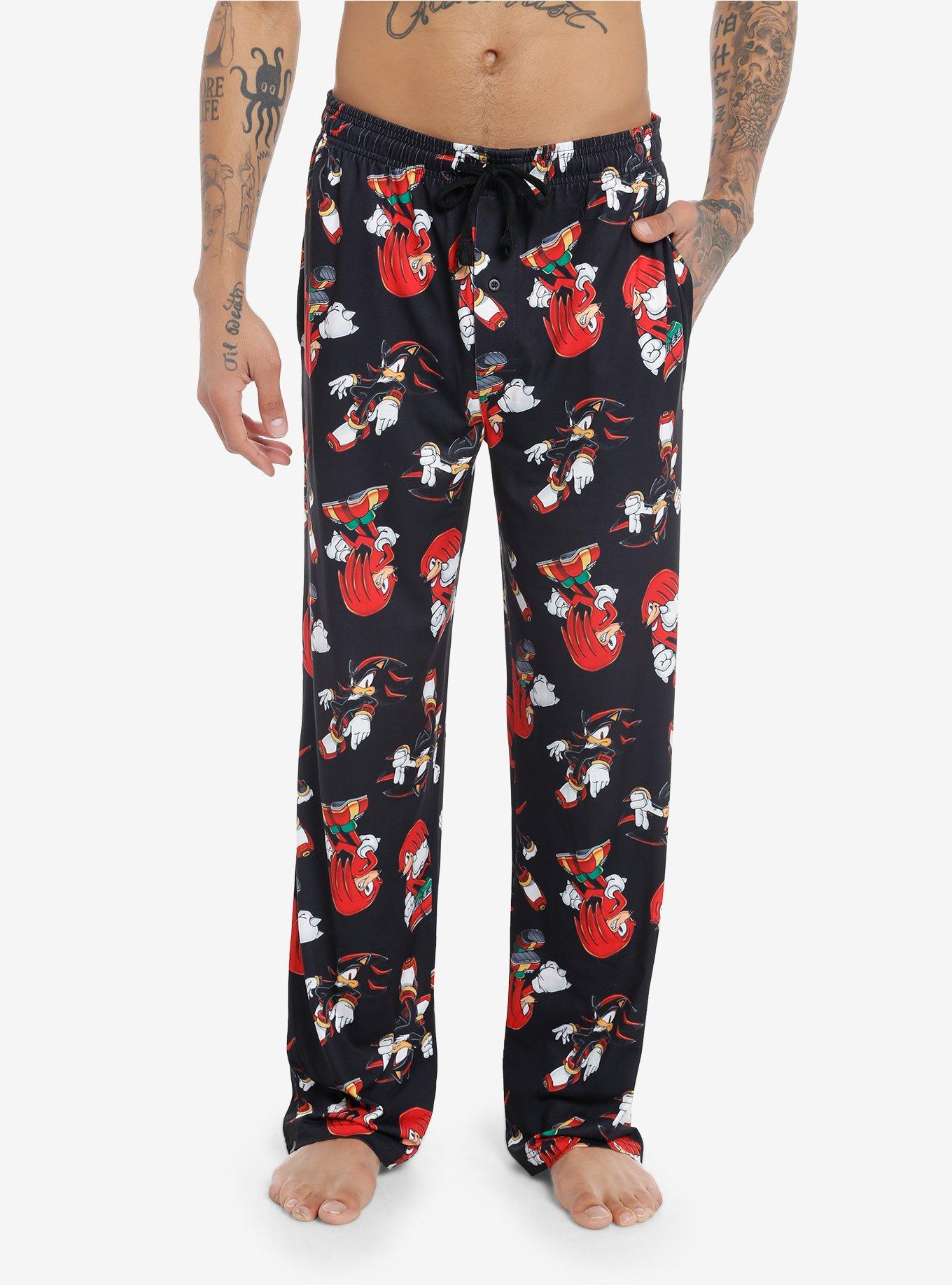 Sonic The Hedgehog Knuckles & Shadow Pajama Pants