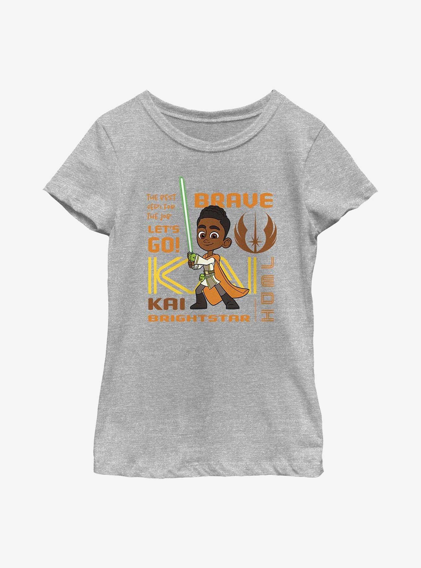 Star Wars: Young Jedi Adventures Kai Brightstar Badge Youth Girls T-Shirt, , hi-res