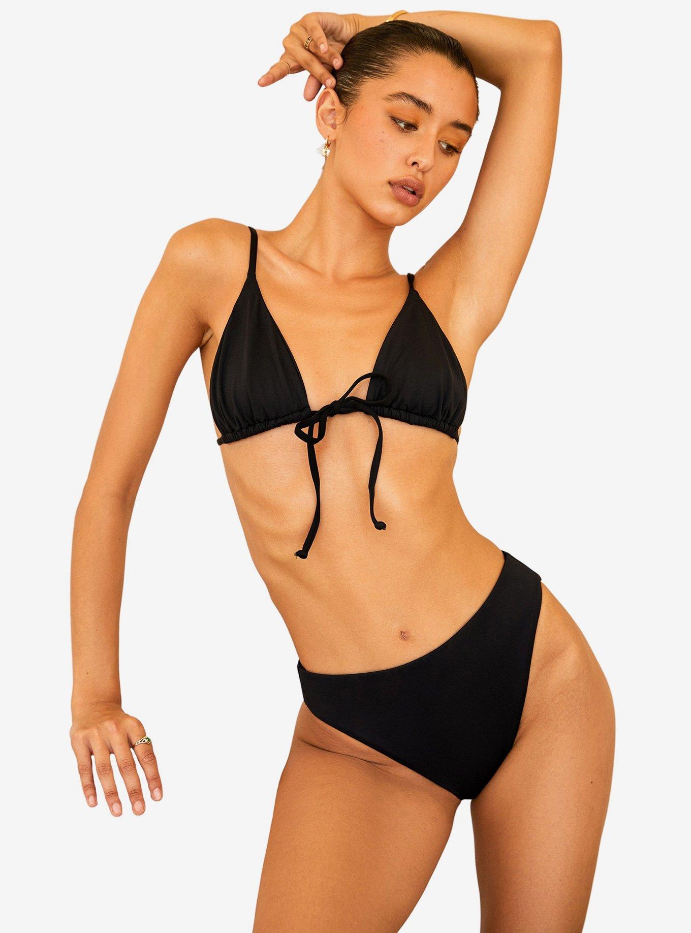 Dippin' Daisy's Cove Swim Top Black, , hi-res