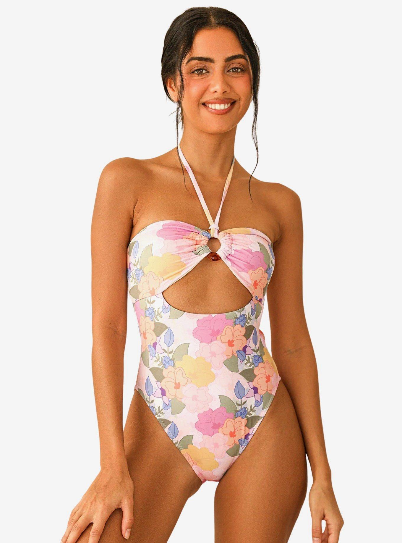 Dippin' Daisy's Wave Rider Swim One Piece Zen Garden Floral, , hi-res